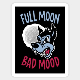 Full Moon Bad Mood (dark) Sticker